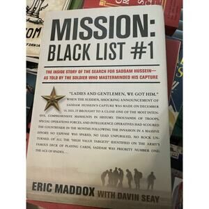 Mission Blacklist #1 by Eric Maddox‎ **SIGNED! 1st/1st. HC/DJ 2008